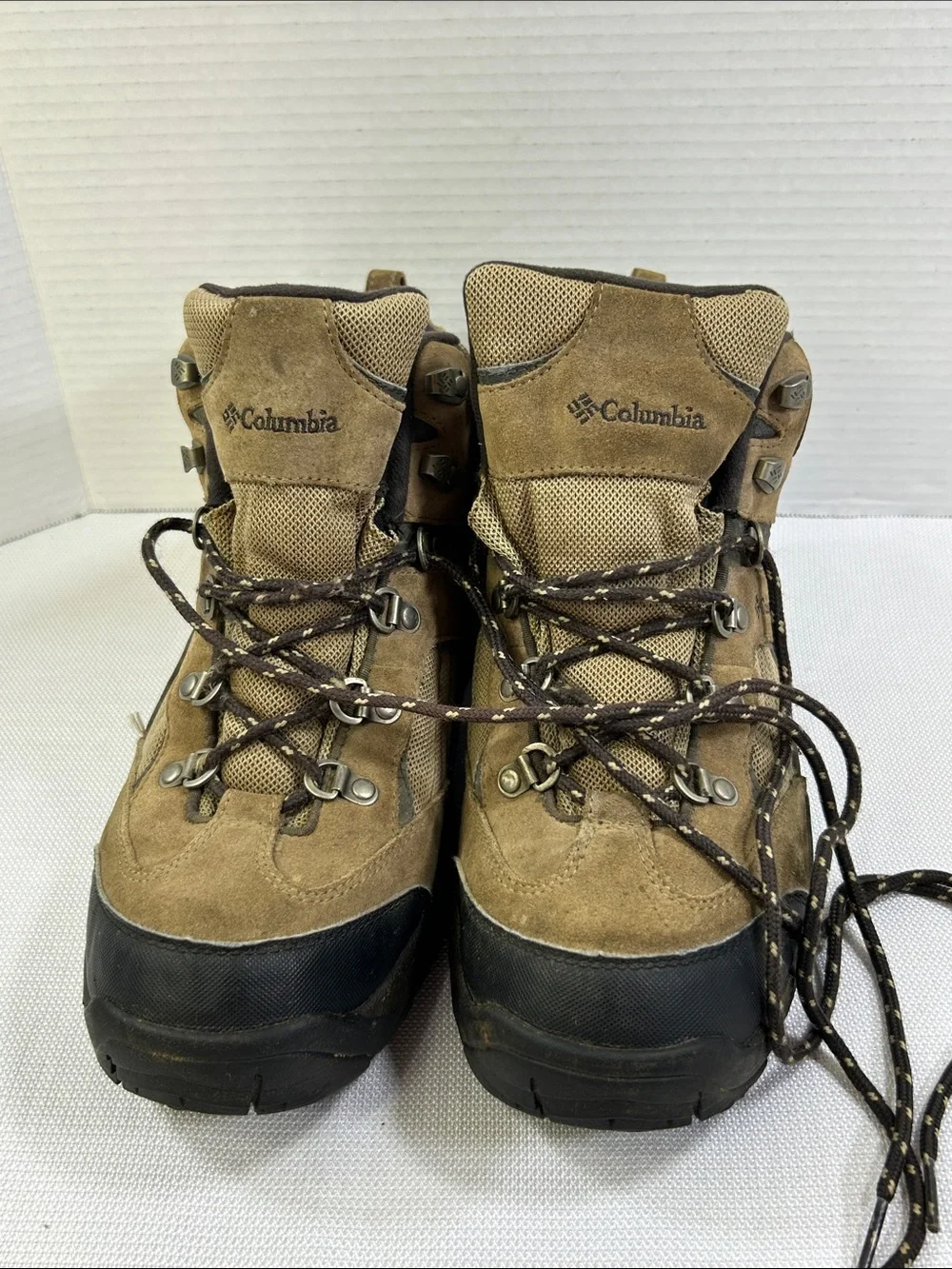 Columbia Razor Ridge Mid II Hiking Boots Brown Suede Omni-Grip Men’s 11